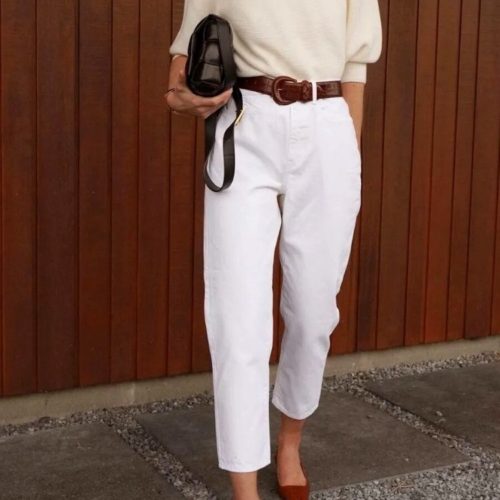 white pants outfit