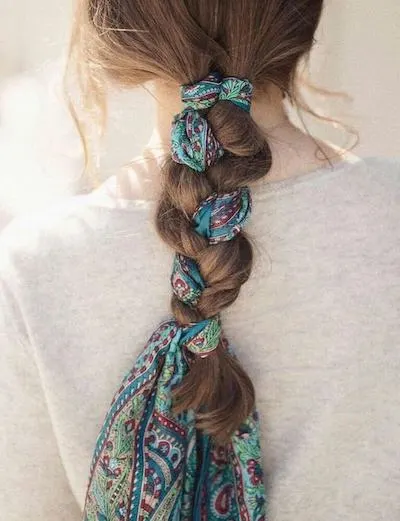 cute bandana hairstyles braids