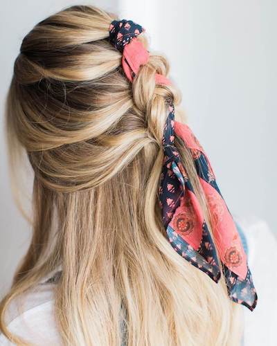 cute bandana hairstyles braids