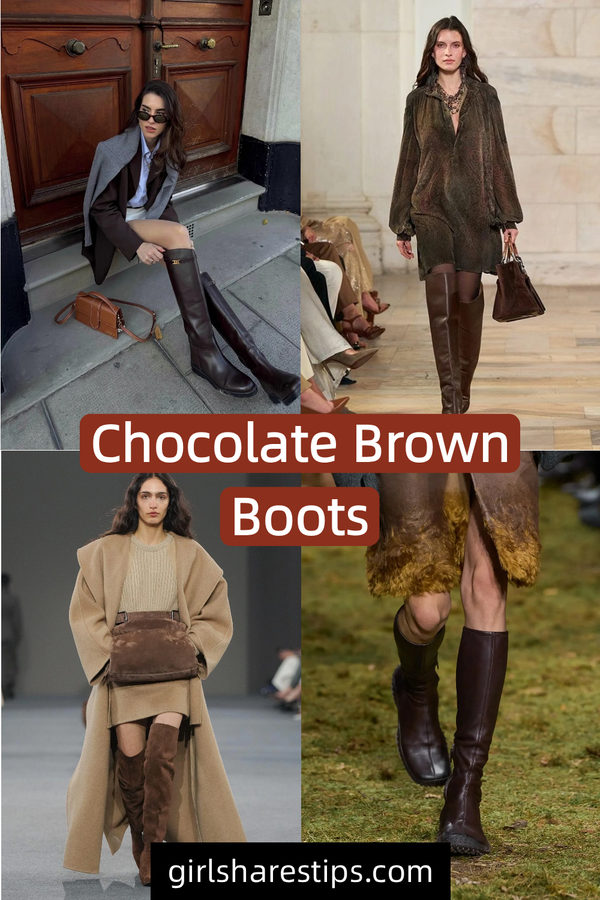 6. Chocolate Brown Boots