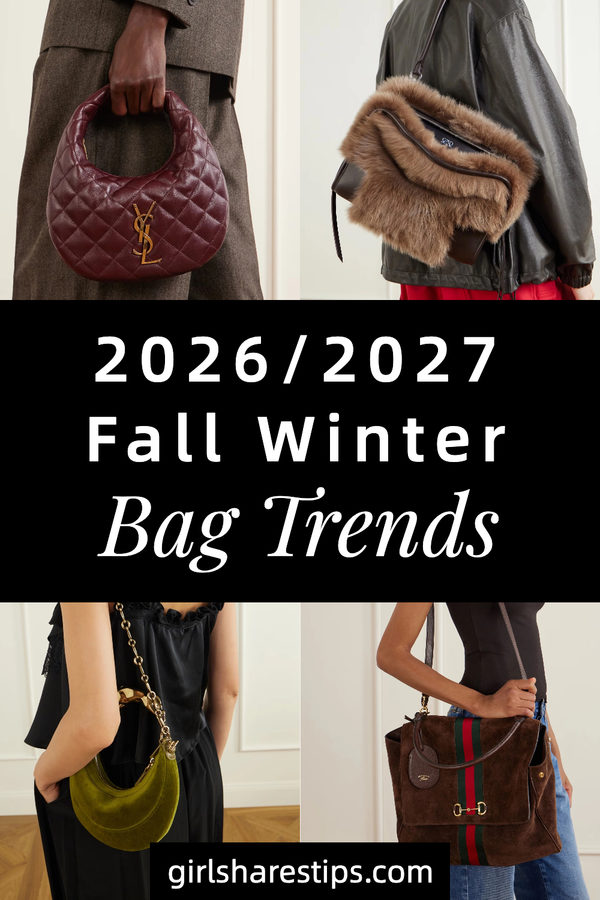 bag trend 2026 2027 fall winter collage