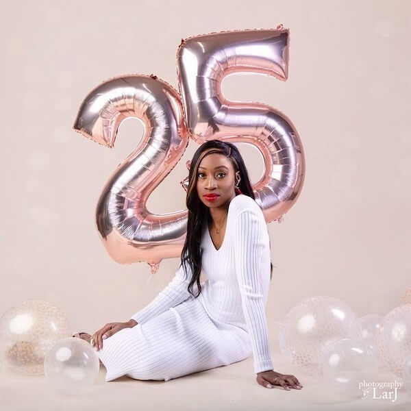 Elegant White Birthday Photoshoot