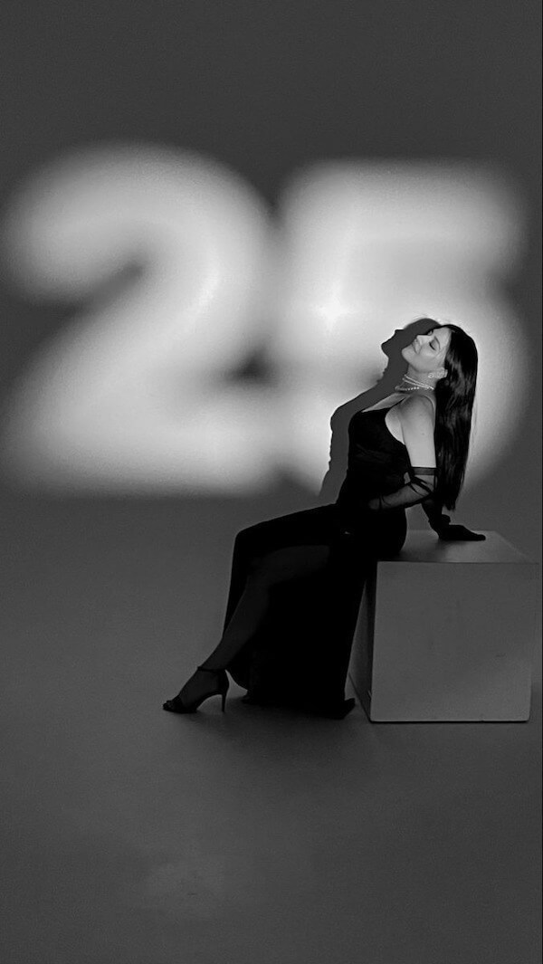 Dramatic Shadow Birthday Photoshoot