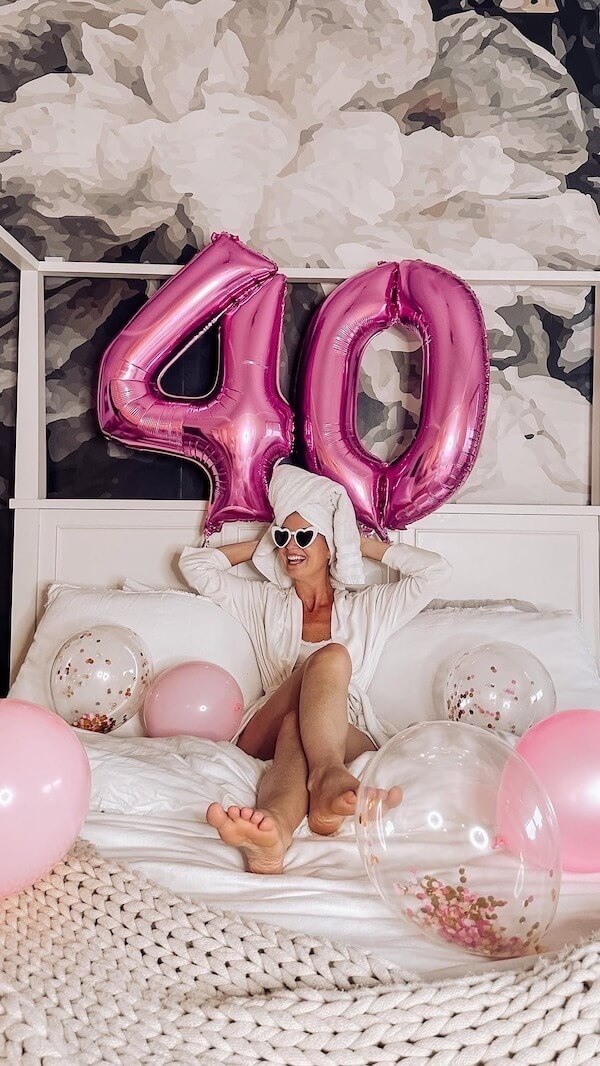 Relaxed Pajama and Balloon Birthday Photoshoot