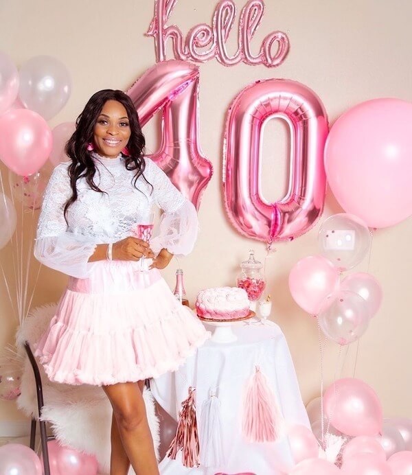 Pink Balloon Birthday Party Photoshoot