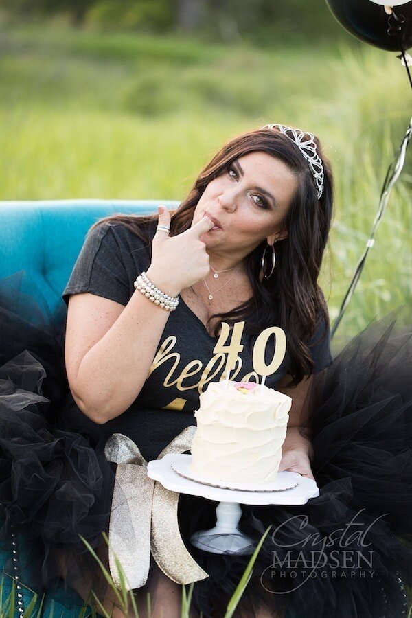 Tiara and Cake Outdoor Birthday Photoshoot