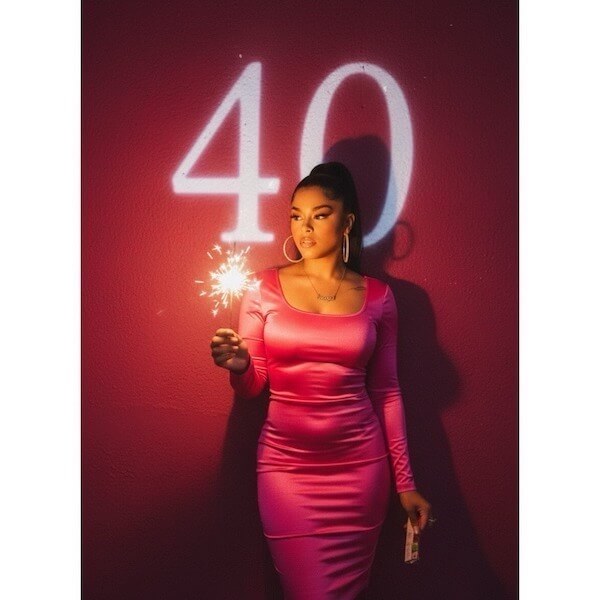 Sparkly 40th Birthday with Fireworks Photoshoot