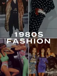 1980s fashion outfit ideas collage