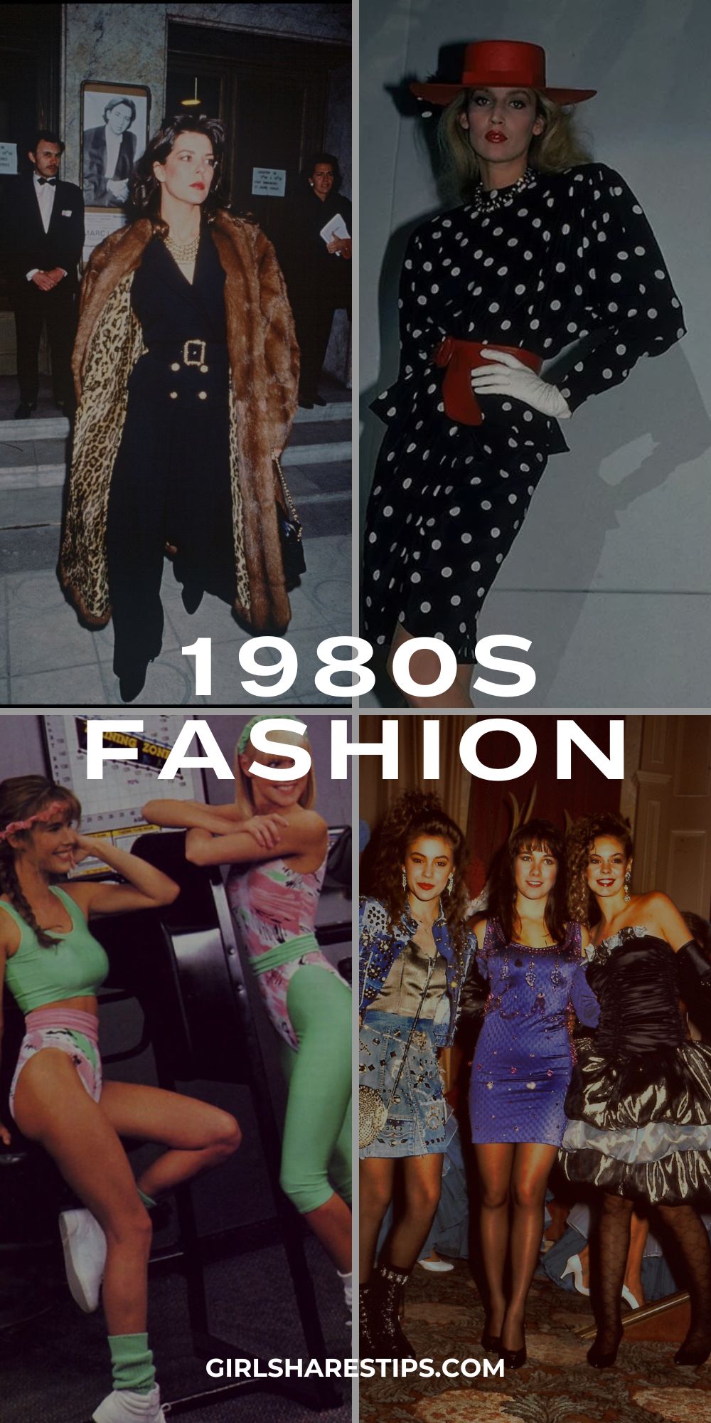 1980s fashion outfit ideas collage