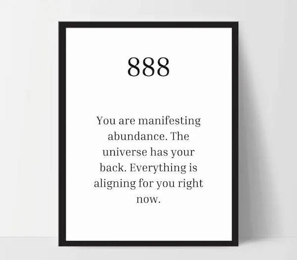 888 Numerology Meaning