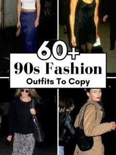 chic classy 90s fashion outfits collage