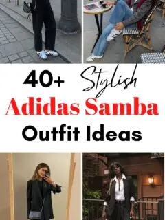 Adidas Samba outfit ideas collage