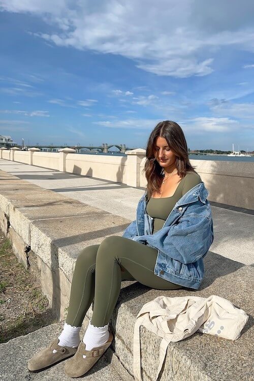Birkenstock clogs outfit
