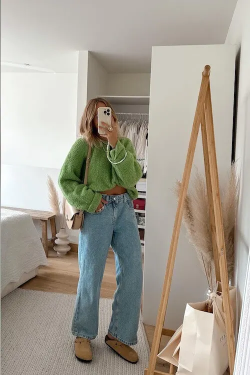 Birkenstock clogs outfit