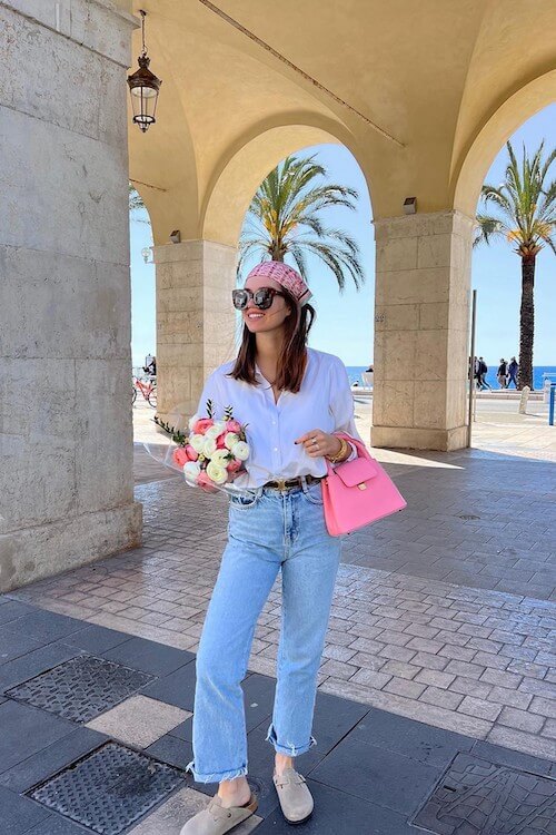 Birkenstock clogs outfit