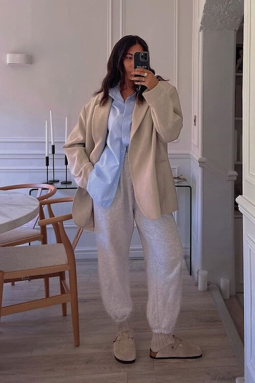 Birkenstock clogs outfit