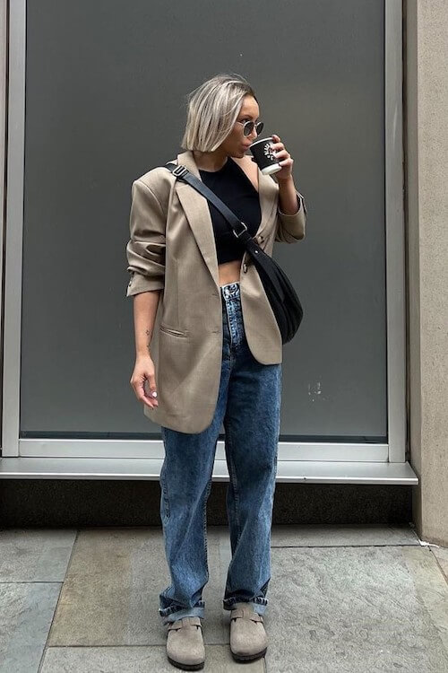 Birkenstock clogs outfit
