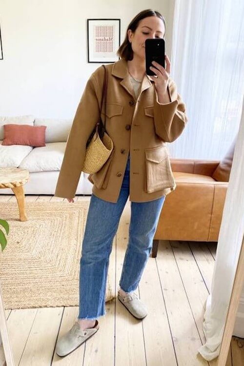 Birkenstock clogs outfit
