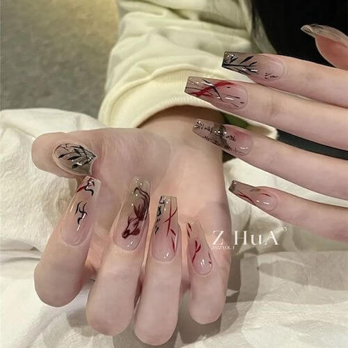 Traditional Chinese Culture Inspired Nail Designs