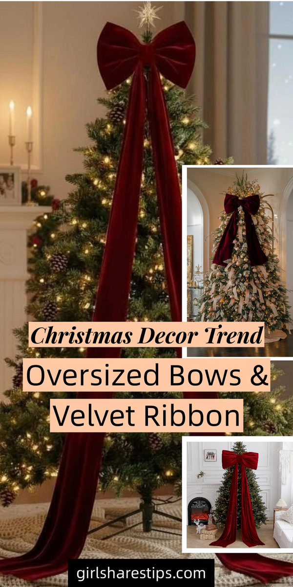 5. Oversized Bows and Velvet Ribbon