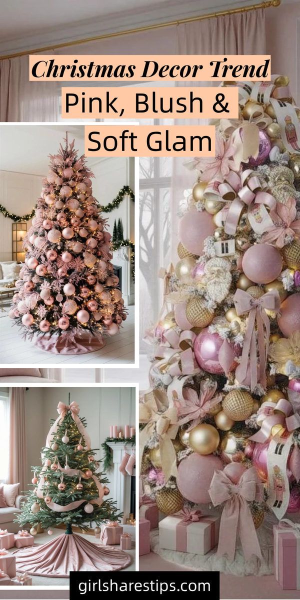 11. Pink, Blush and Soft Glam Christmas