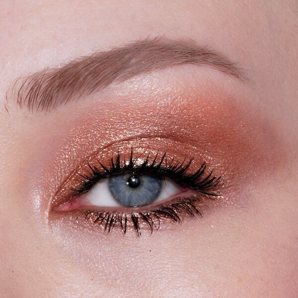Shimmering Bronze Holiday Eye Look