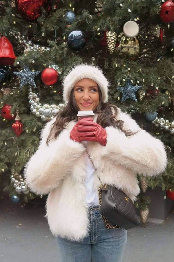 Cozy Faux Fur Jacket and Jeans Style