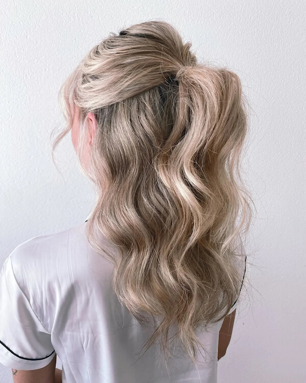 Voluminous Half Updo
