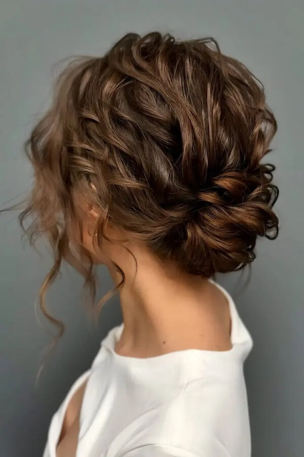 Elegant Messy Low Bun