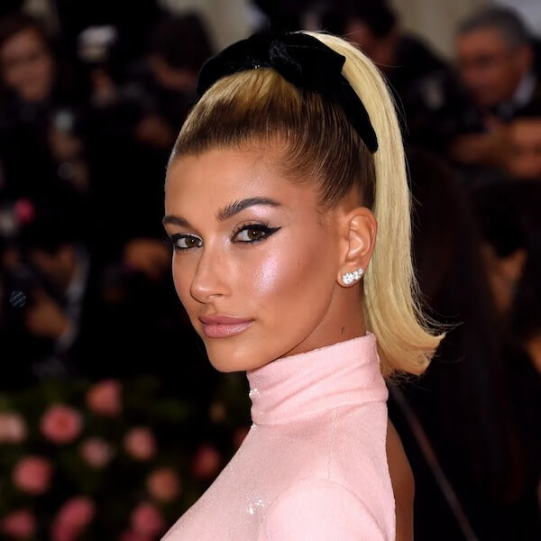 High Ponytail with Velvet Bow