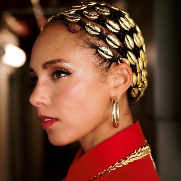 Gold Shell Embellished Braids