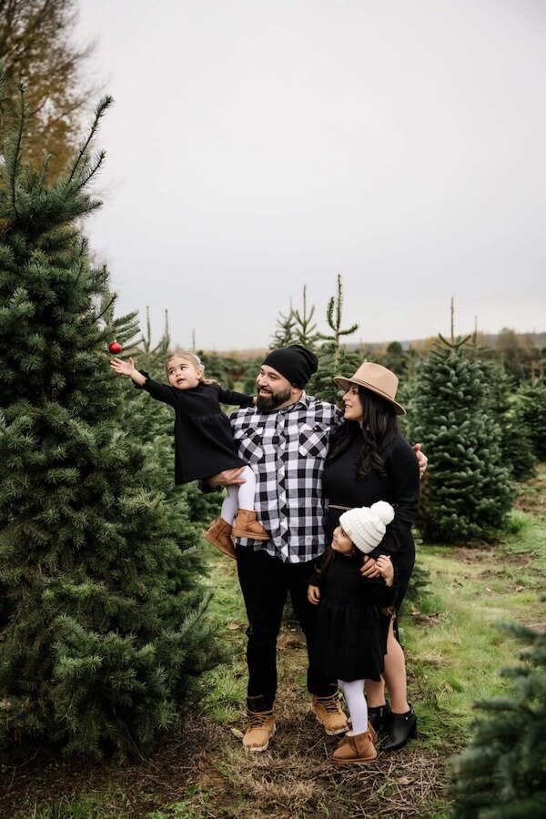 Black and Plaid Tree Farm Outfits