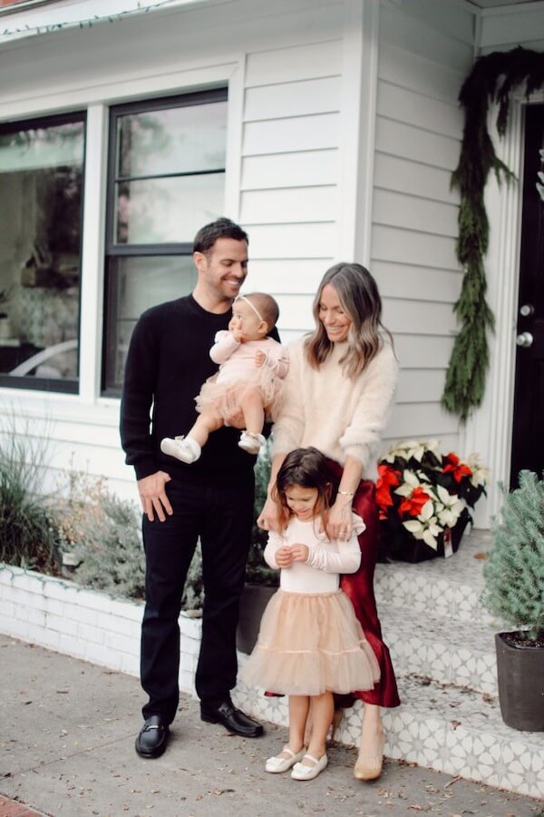 Neutral and Blush Christmas Family Outfits