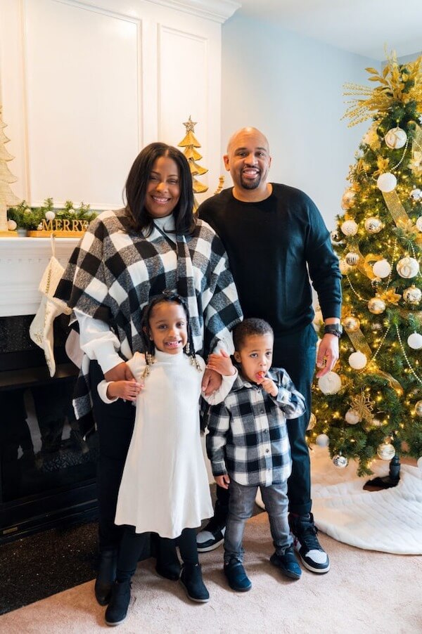 Black and White Buffalo Plaid Christmas Outfits