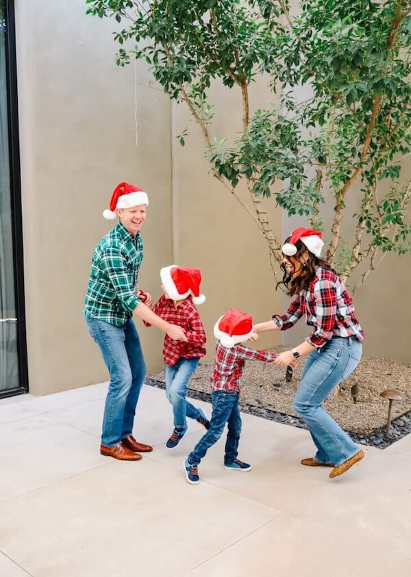 Classic Holiday Plaid Outfits for Families