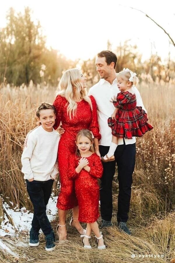 Sparkly Red and Plaid Holiday Styles