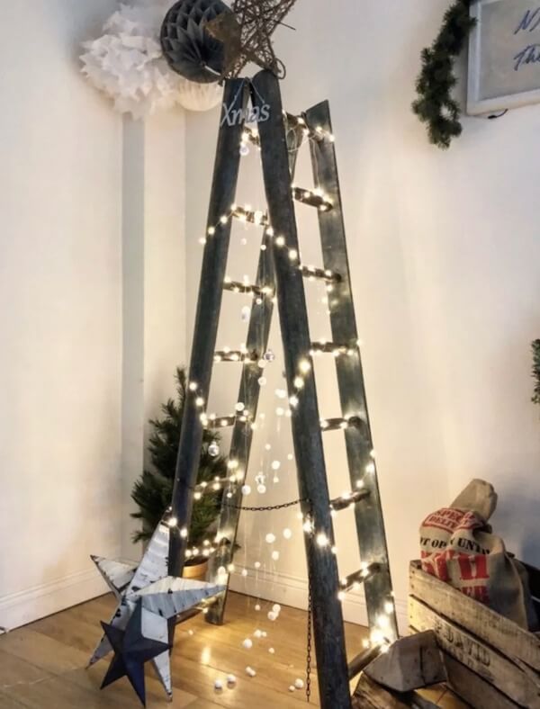 Rustic Ladder Christmas Tree