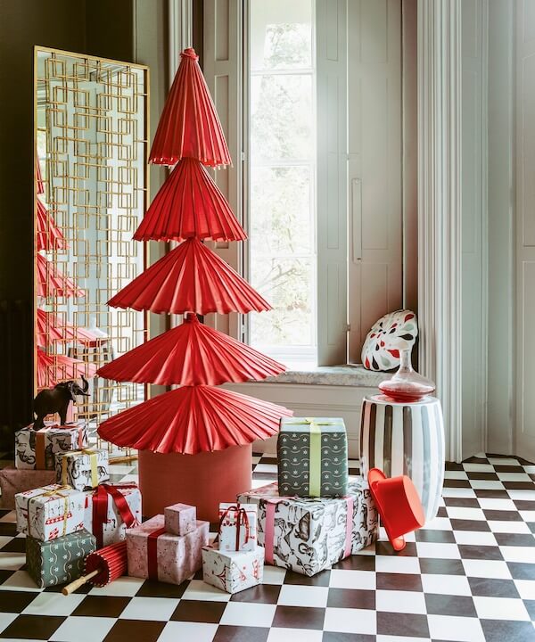 Paper Parasol Christmas Tree