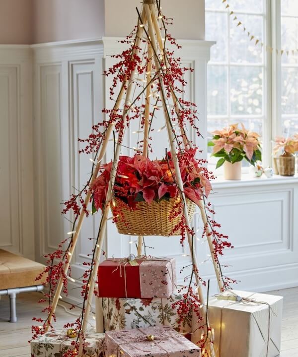 Festive Branch Teepee Tree