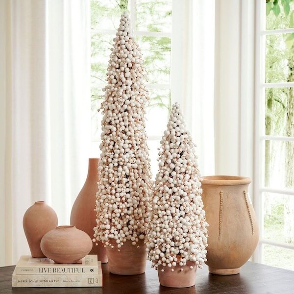 Berry Topiary Christmas Tree