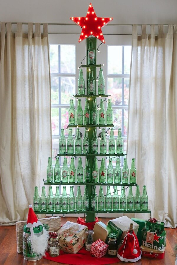Upcycled Bottle Christmas Tree