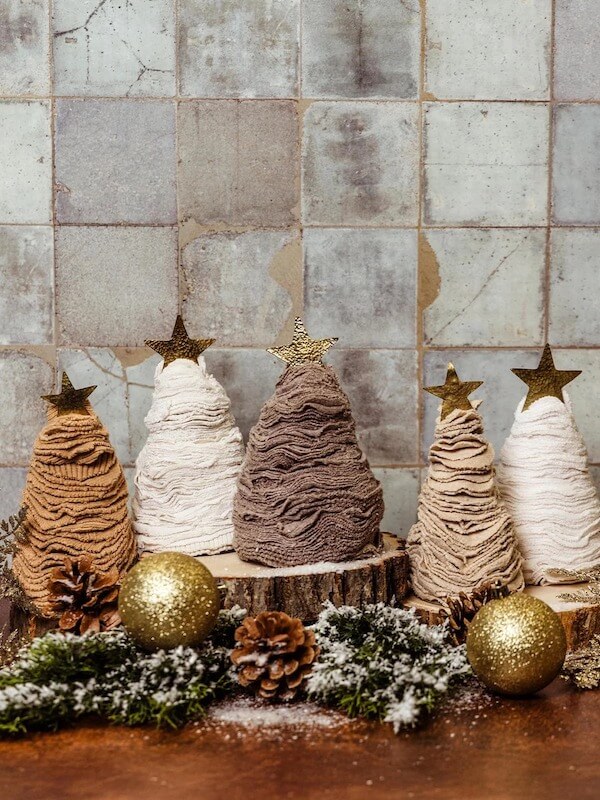 Fabric Christmas Tree Cones