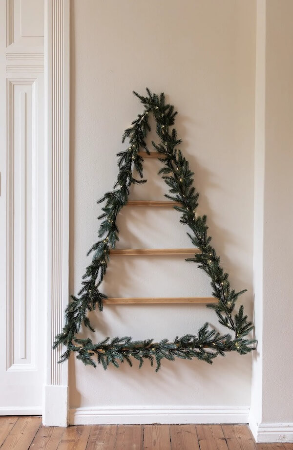Wall-Mounted Ladder Tree