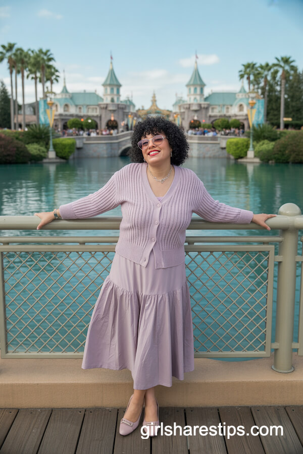 Matching Knit Cardigan and Midi Skirt