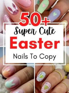 Easter nails collage