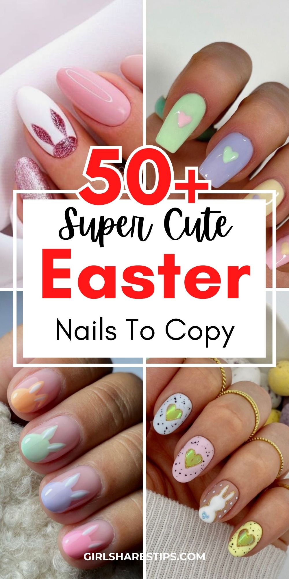 Easter nails collage