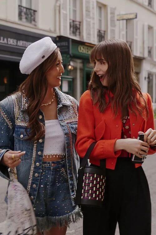 Emily In Paris outfits Mindy and Lily