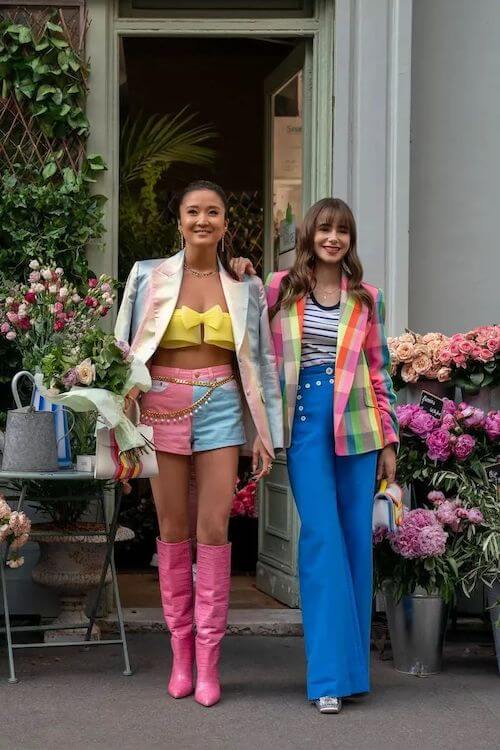 Emily In Paris outfits Mindy and Lily