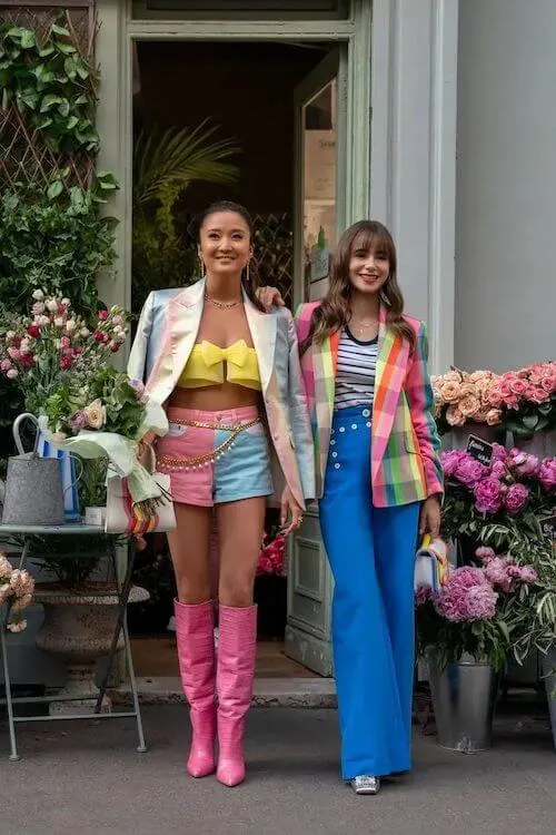 Emily In Paris outfits Mindy and Lily