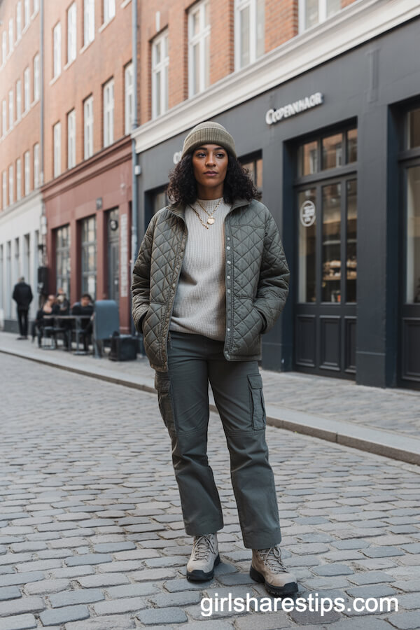 Copenhagen Quilted Utility Jacket